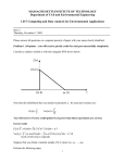 MASSACHUSETTS INSTITUTE OF TECHNOLOGY Department of Civil and Environmental Engineering