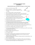 B  ELECTRIC AND MAGNETIC FIELDS ASSIGNMENT 6