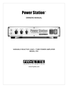 Power Station - Fryette Amplification