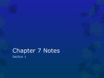 Chapter 7 Notes