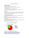 Study Guide-Science Exam SCIENTIFIC METHOD You should be