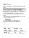 Assignment: SQL #2 Putting Data into the Database