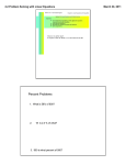 2.2 Problem Solving with Linear Equations March 30, 2011