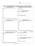 Unit 4: Aggregate Demand, Aggregate Supply, and Fiscal Policy