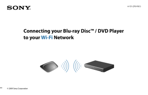 Connecting your Blu-ray Disc™ / DVD Player to your