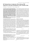 RF heating due to conductive wires during MRI depends on the