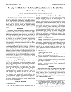 On-Chip Spiral Inductors with Patterned Ground Shields for Si