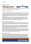 Talking Point Schroders Outlook 2016: Japan Equities