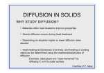 DIFFUSION IN SOLIDS