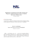 Applications of Integrated Near-field Antennas for Diagnosis of