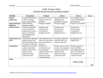 MTSU Scholars Week POSTER PRESENTATION SCORING RUBRIC*