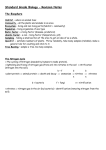 Standard Grade Biology – Revision Notes