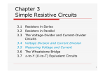 Chapter 3 Simple Resistive Circuits