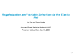 Regularization and Variable Selection via the Elastic Net