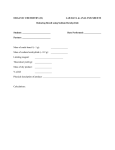 LAB DATA & ANALYSIS SHEETS Reducing Benzil using Sodium