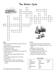 Water cycle crossword