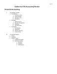 Outline for ETS Accounting Review Financial Accounting