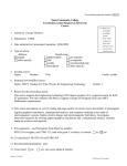 Maui Community College Curriculum Action Request (CAR) Form Course