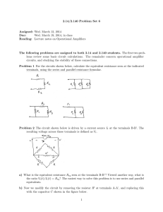 2.14/2.140 Problem Set 6 Assigned: Wed. March 12, 2014 Due: