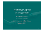 Working capital