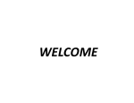 WELCOME