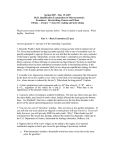 Spring 2007 - May 15, 2007 Ph.D. Qualification Examination in Microeconomics