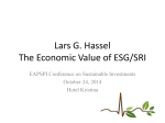 The Economic Value of ESG/SRI