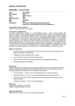 MODULE DESCRIPTOR MECHGM91 – Group Project