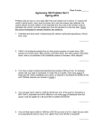 Agronomy 354 Problem Set 3 Spring 2016