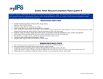 Physics: Quarter 4 - Indianapolis Public Schools