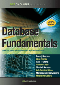 Chapter 1 - Databases and information models