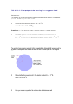 TAP 413- 6: Charged particles moving in a magnetic field