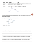 Unit 6 (Part II) – Triangle Similarity