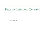 Pediatric Infectious Diseases