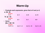 6.4: Connections: Absolute Values and Inequalities