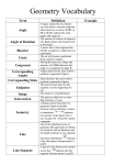 Geometry Vocabulary Graphic Organizer