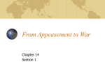 From Appeasement to War