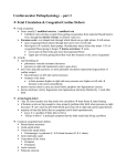 cardiovascular - congenital disorders