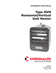 Type HVH Horizontal/Vertical Unit Heater