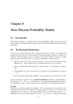 Chapter 8 More Discrete Probability Models