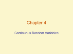 Continuous Random Variables