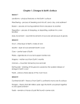 Chapter 1, Changes to Earth`s Surface