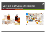 Section 2: Drugs as Medicines