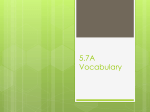 5.7A Vocabulary