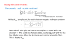 Many Electron Systems:Alkalis and Helium