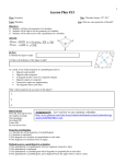 Geometry Fall 2011 Lesson 17 (S.A.S. Postulate)