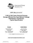 1.2kV thru 44kV Class CSA C802.2 Compliant Medium Voltage Dry