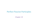 Perfect Passive Participles