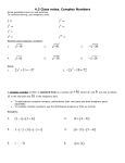 Complex Numbers.Voltage application