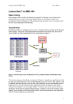 Lecture Note 7 for MBG 404 Data mining